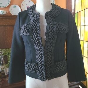 J. Crew Dark Gray Wool Fitted Jacket  - S